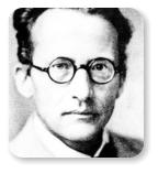 Erwin Schrödinger osztrák fizikus (1887 – 1961) a kvantumelmélet egyik megalapítója.