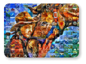 A kanadai kisváros, Cochrane híres mozaikfala 30x30 cm-es csempékből áll, mindegyiket más művész készítette.