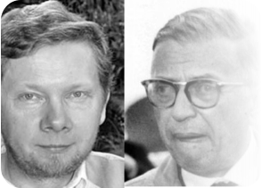 Eckhart Tolle (1948) író, előadó, spirituális tanító / Jean-Paul Sartre (1905 – 1980) francia filozófus.