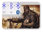 Kékfogú Harald (Harald Bluetooth) nevét viseli ma a kis hatótávolságú rádiós kapcsolat: ahogy Harald egyesítette a dán, norvég és svéd törzseket, a Bluetooth ugyanúgy kapcsolja össze a különböző (számítás)technikai eszközöket.